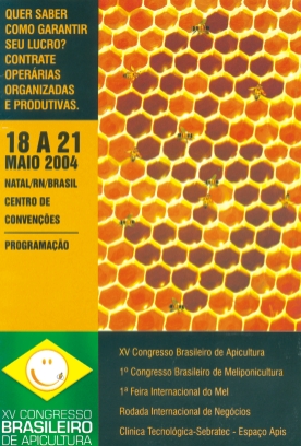 Folder XV congresso brasileiro de apicultura